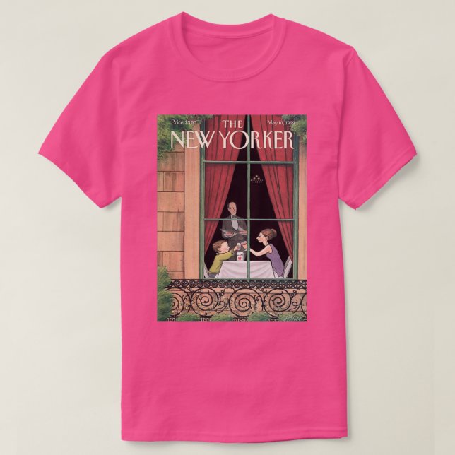 Breakfes The New Yorker poster T-Shirt (Design Front)