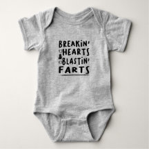 Breakin' Hearts & Blastin' Farts Body Suit Baby
