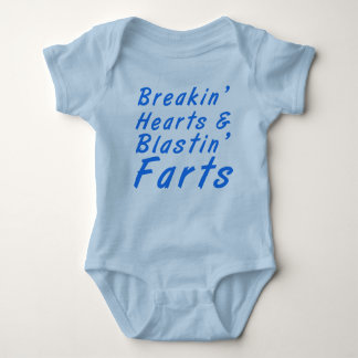 Breakin' Hearts & Blastin' Farts Body Suit Baby Bodysuit