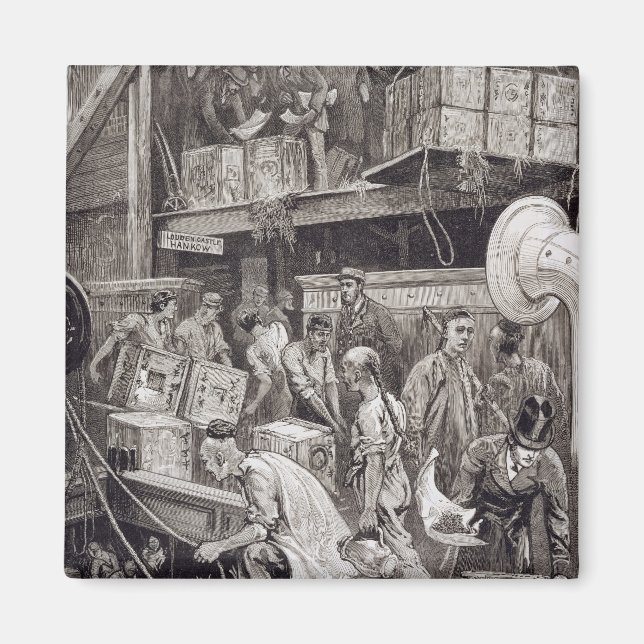 Breaking Bulk on Board a Tea Ship in the London Do Magnet (Front)