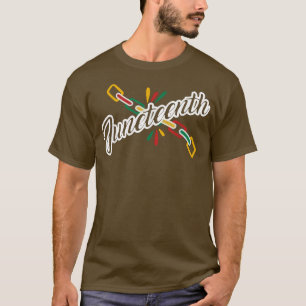 breaking chain black history juneteenth celebratin T-Shirt