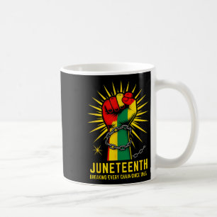 Breaking Every Chain Since 1865 Juneteenth Black H Coffee Mug