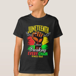 Breaking Every Chain Since 1865 Red Yellow Green B T-Shirt
