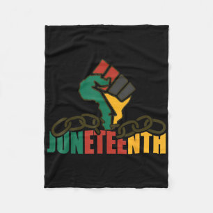 Breaking Every Chain Since 1865 Women Men Juneteen Fleece Blanket