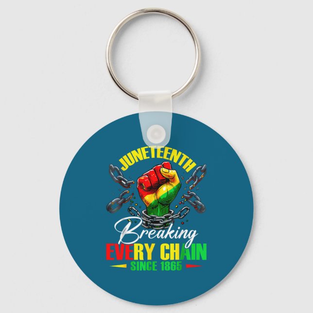 Breaking every chain since 1865 women men key ring (Front)