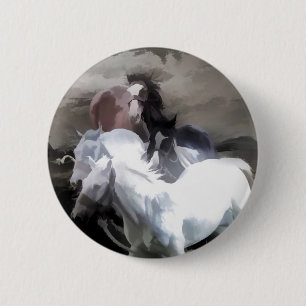 Breaking Free   -  Wild Horses 6 Cm Round Badge