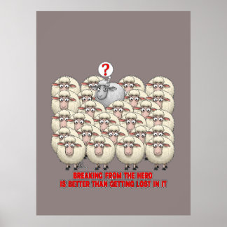 BREAKING FROM THE HERD IS BETTER THAN GETTING LOST POSTER