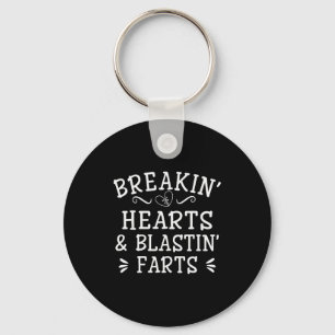 Breaking Hearts And Blasting Farts Kids Funny Key Ring