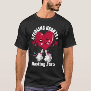 Breaking Hearts and Blasting Farts VALENTINES DAY  T-Shirt