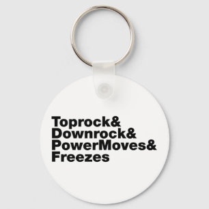 Breaking Moves (Breakdancing) Key Ring