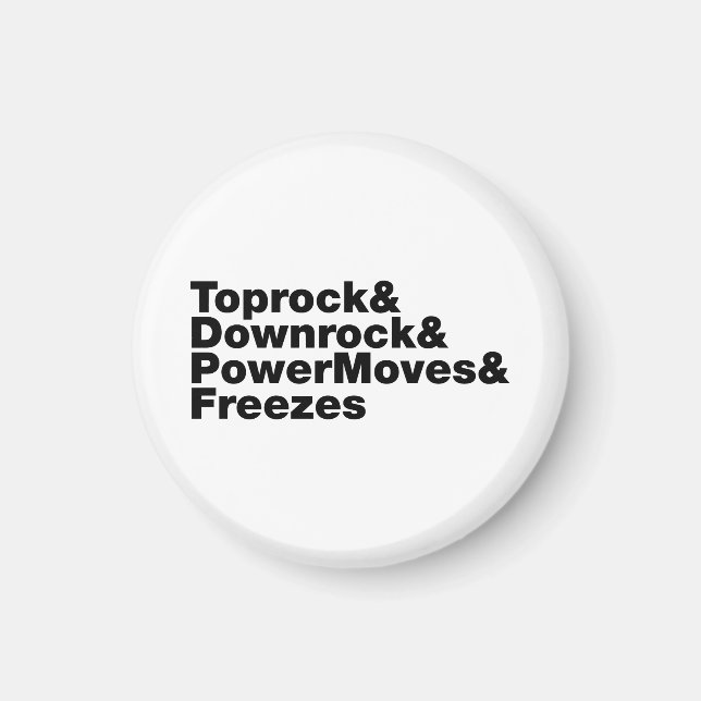 Breaking Moves (Breakdancing) Magnet (Front)