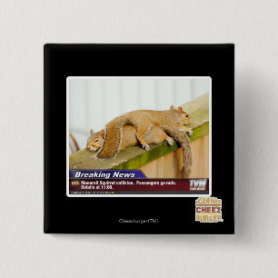 Breaking News 15 Cm Square Badge