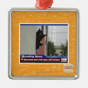 Breaking News 2 Metal Tree Decoration