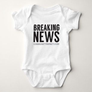 Breaking News - birth announcement / gift Baby Bodysuit
