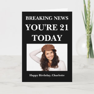Breaking News Fun Personalised Card
