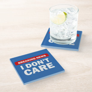 Breaking News Glass Coaster