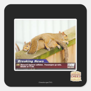 Breaking News Square Sticker