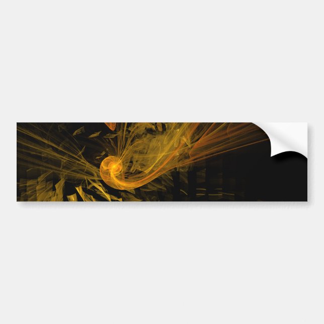Breaking Point Abstract Art Bumper Sticker (Front)