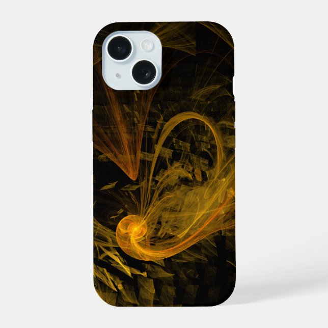 Breaking Point Abstract Art iPhone 15 Case (Back)