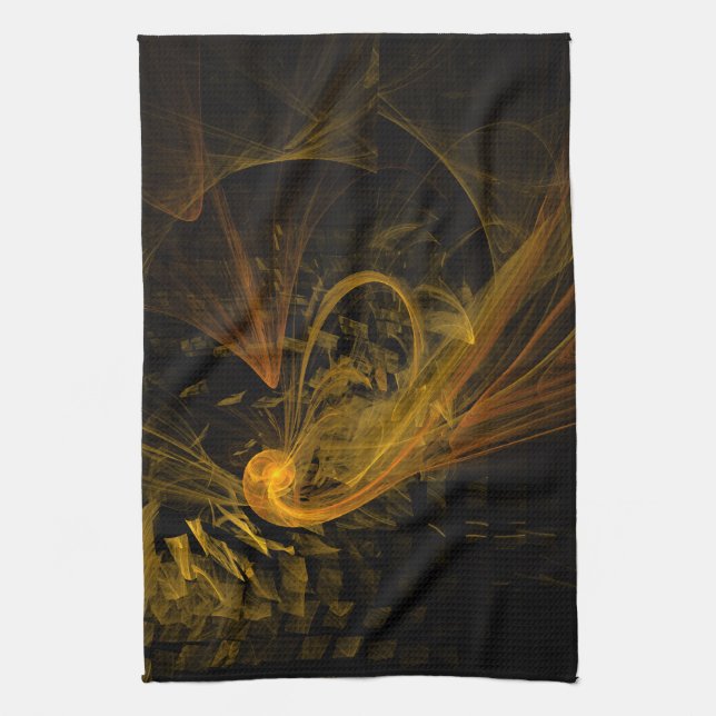 Breaking Point Abstract Art Kitchen Towel (Vertical)