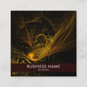 Breaking Point Abstract Art Professional Square Business Card