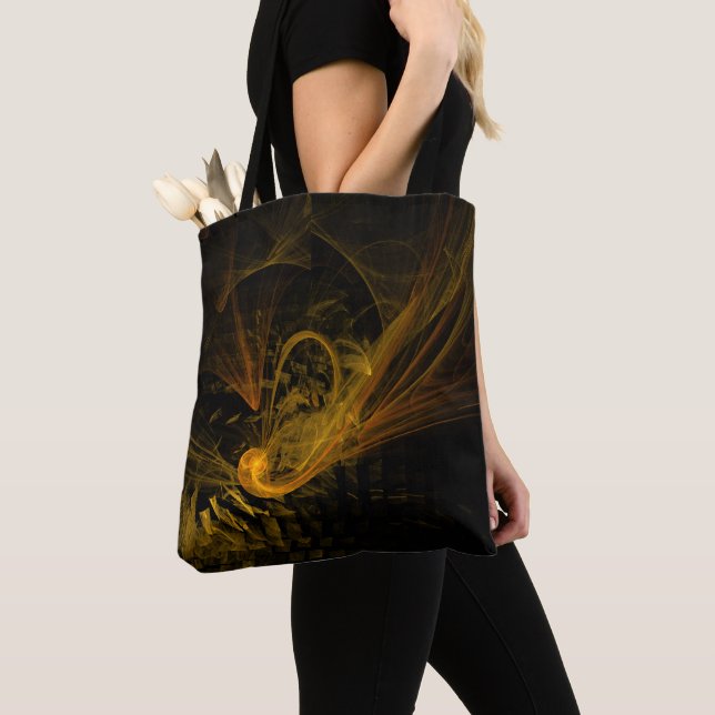 Breaking Point Abstract Art Tote Bag (Close Up)