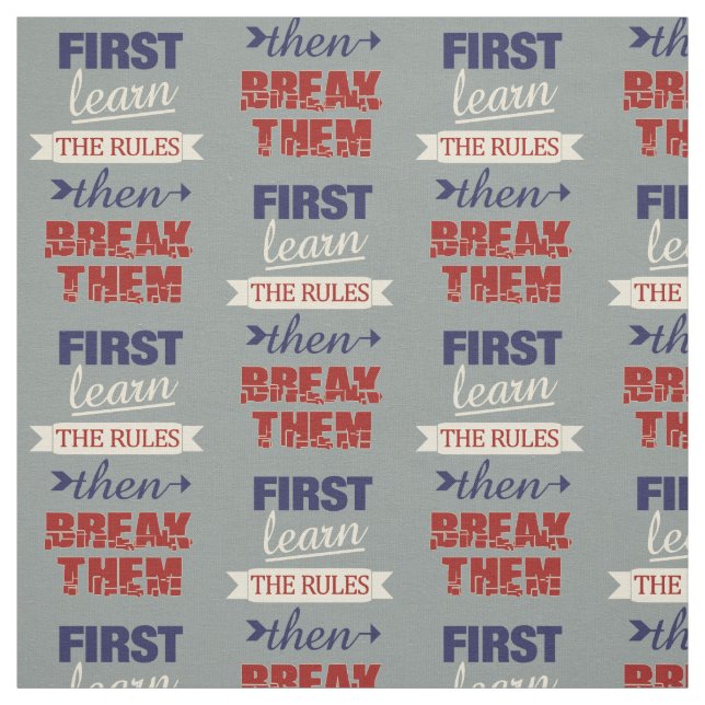 Breaking Rules fabric (Swatch)
