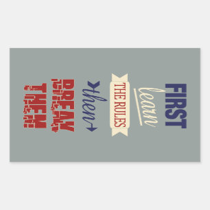 Breaking Rules stickers
