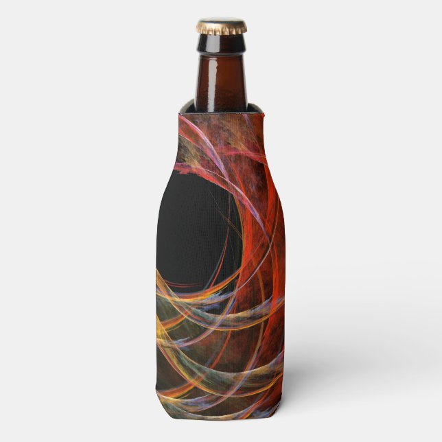 Breaking the Circle Abstract Art Bottle Cooler (Bottle Front)