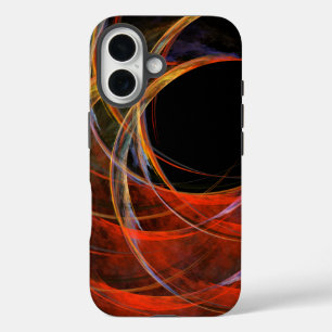 Breaking the Circle Abstract Art iPhone 16 Case