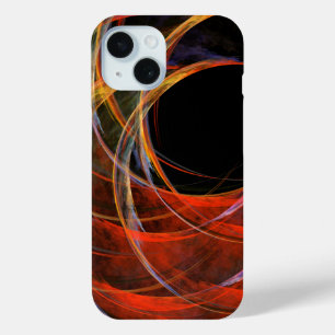 Breaking the Circle Abstract Art iPhone 15 Case