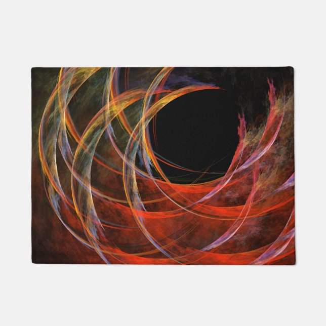 Breaking the Circle Abstract Art Doormat (Front)
