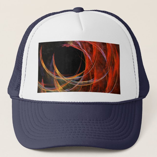 Breaking the Circle Abstract Art Hat (Front)