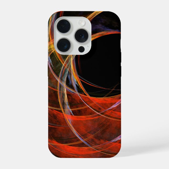 Breaking the Circle Abstract Art iPhone Case (Back)
