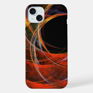 Breaking the Circle Abstract Art iPhone 15 Plus Case