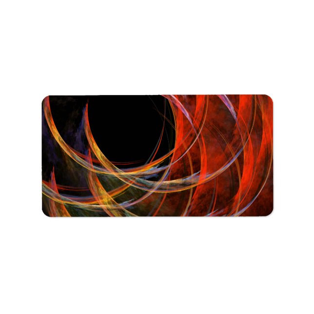 Breaking the Circle Abstract Art Label (Front)