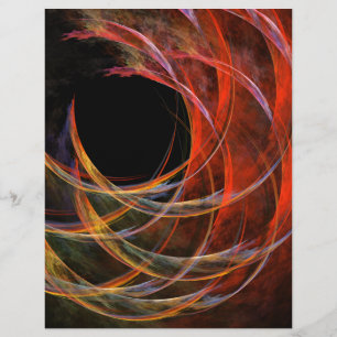 Breaking the Circle Abstract Art Letterhead
