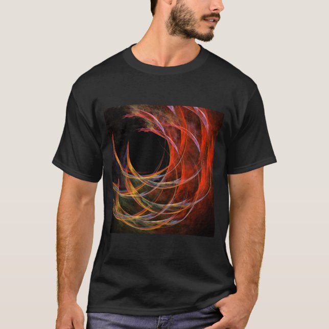Breaking the Circle Abstract Art T-Shirt (Front)