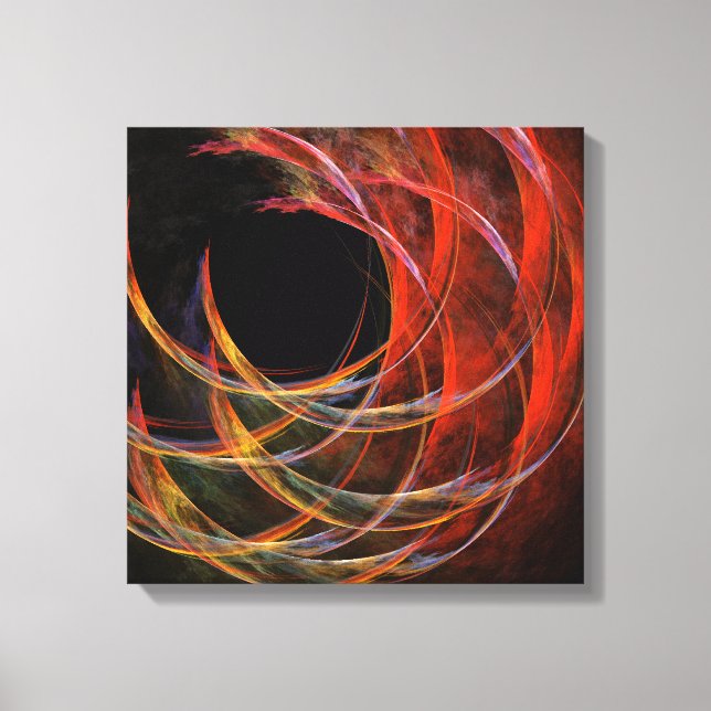Breaking the Circle Abstract Quad Canvas Print (Front)