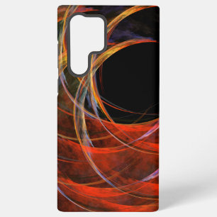 Breaking the Circle Vortex of Fire Abstract Art Samsung Galaxy Case