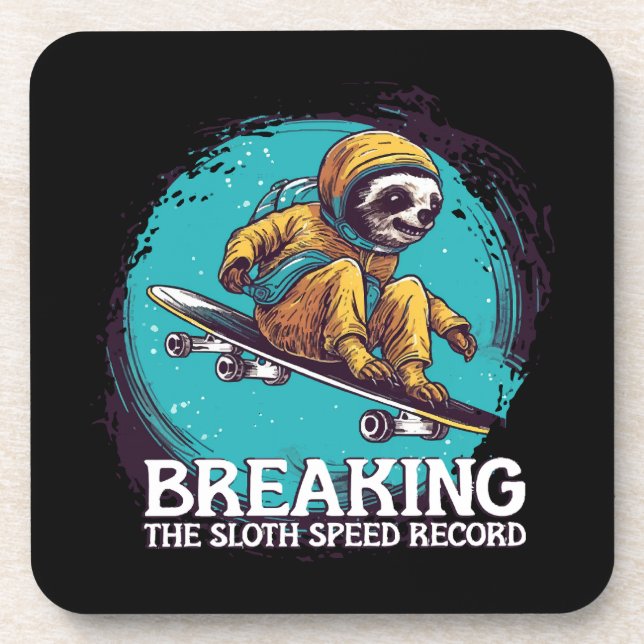 breaking the sloth speed record coaster (Front)