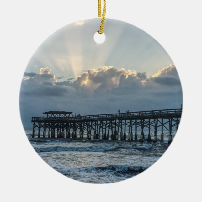 Breaking Through At Cocoa Ceramic Tree Decoration (Front)