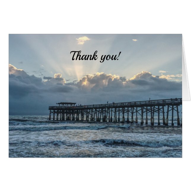 Breaking Through At Cocoa Thank you Card (Front Horizontal)