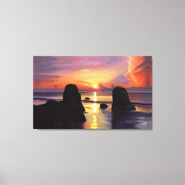 Breaking Through the Clouds Canvas Print (Front)