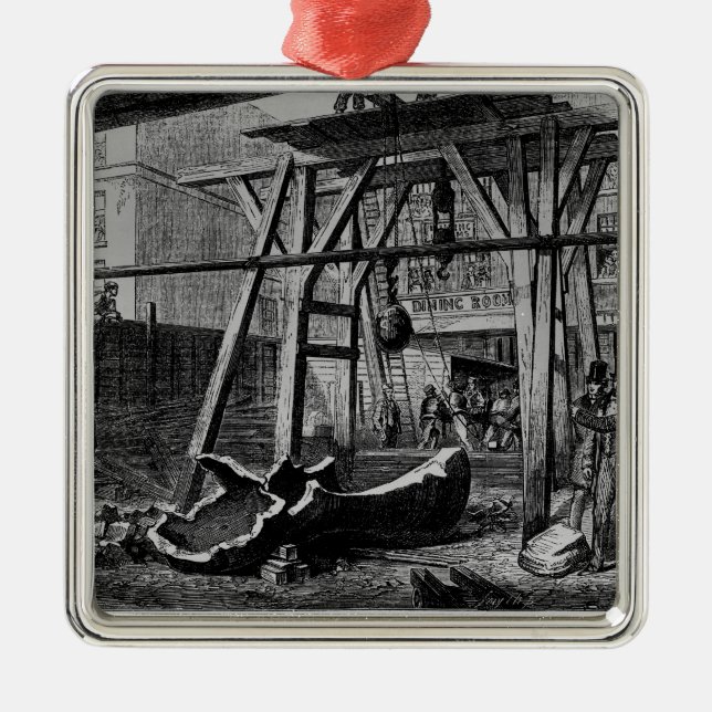 Breaking up Big Ben Metal Tree Decoration (Front)