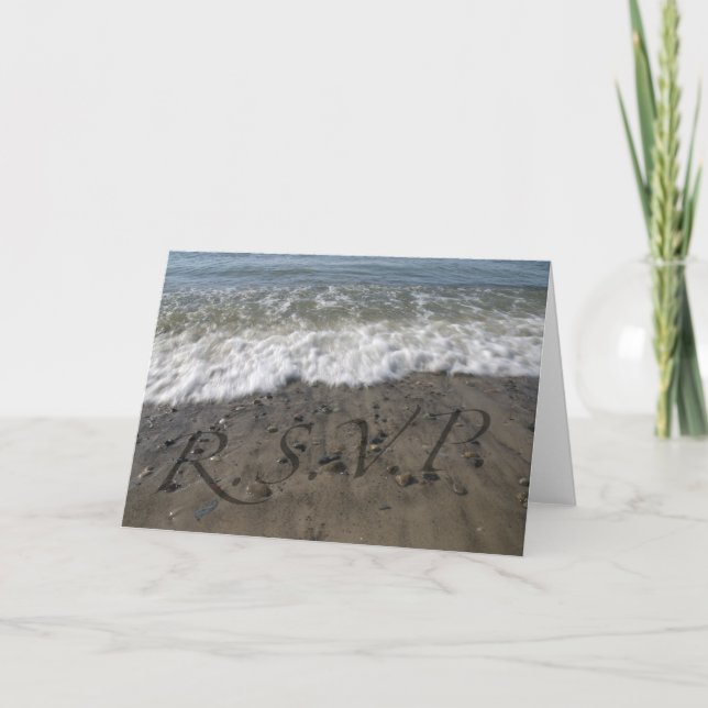Breaking Wave RSVP Greeting Card (Front)
