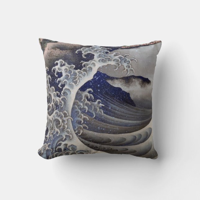 Breaking Waves, Hokusai Cushion (Front)