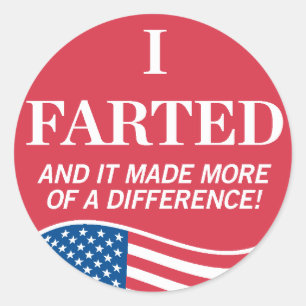 Breaking Wind Over Voting Sticker