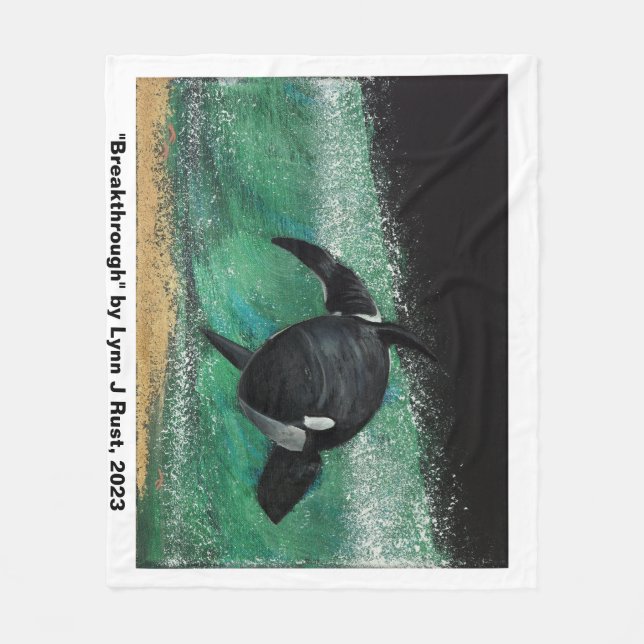 "Breakthrough" art fleece blanket (Front)