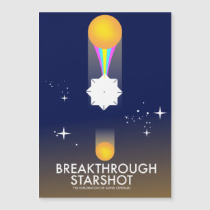 Breakthrough Starshot Retro Space Art